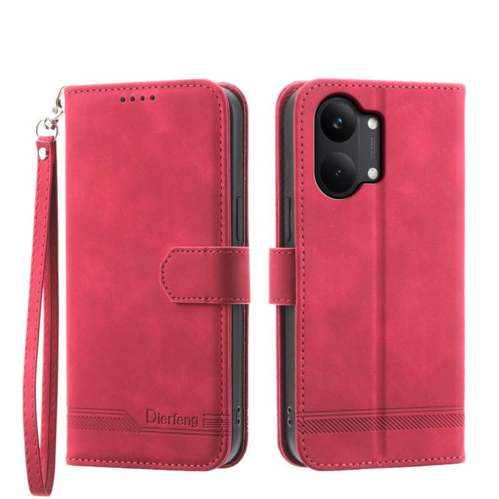 Funda para teléfono de piel sintética y TPU Dream Line de Dierfeng, For Redmi A7 Pro 4G / 5G 171mm / Poco C85x 5G, For Redmi 15a 5G, For Redmi Turbo 5 Max 5G / Poco X8 Pro Max 5G, For Redmi Note 15 Pro+ 5G 163.3mm / Poco M8 Pro 5G                      ...