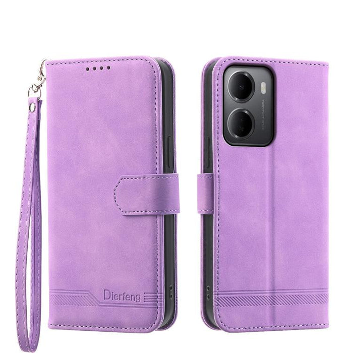 Funda para teléfono de piel sintética y TPU Dream Line de Dierfeng, For Redmi A7 Pro 4G / 5G 171mm / Poco C85x 5G, For Redmi 15a 5G, For Redmi Turbo 5 Max 5G / Poco X8 Pro Max 5G, For Redmi Note 15 Pro+ 5G 163.3mm / Poco M8 Pro 5G                      ...