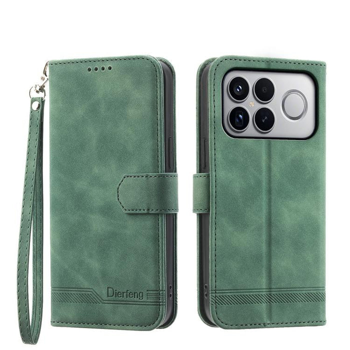 Funda para teléfono de piel sintética y TPU Dream Line de Dierfeng, For Redmi A7 Pro 4G / 5G 171mm / Poco C85x 5G, For Redmi 15a 5G, For Redmi Turbo 5 Max 5G / Poco X8 Pro Max 5G, For Redmi Note 15 Pro+ 5G 163.3mm / Poco M8 Pro 5G                      ...