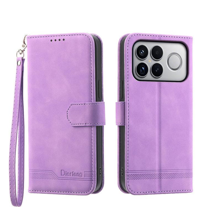 Funda para teléfono de piel sintética y TPU Dream Line de Dierfeng, For Redmi A7 Pro 4G / 5G 171mm / Poco C85x 5G, For Redmi 15a 5G, For Redmi Turbo 5 Max 5G / Poco X8 Pro Max 5G, For Redmi Note 15 Pro+ 5G 163.3mm / Poco M8 Pro 5G                      ...