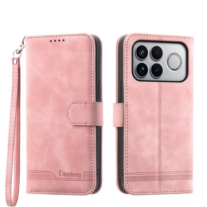 Funda para teléfono de piel sintética y TPU Dream Line de Dierfeng, For Redmi A7 Pro 4G / 5G 171mm / Poco C85x 5G, For Redmi 15a 5G, For Redmi Turbo 5 Max 5G / Poco X8 Pro Max 5G, For Redmi Note 15 Pro+ 5G 163.3mm / Poco M8 Pro 5G                      ...