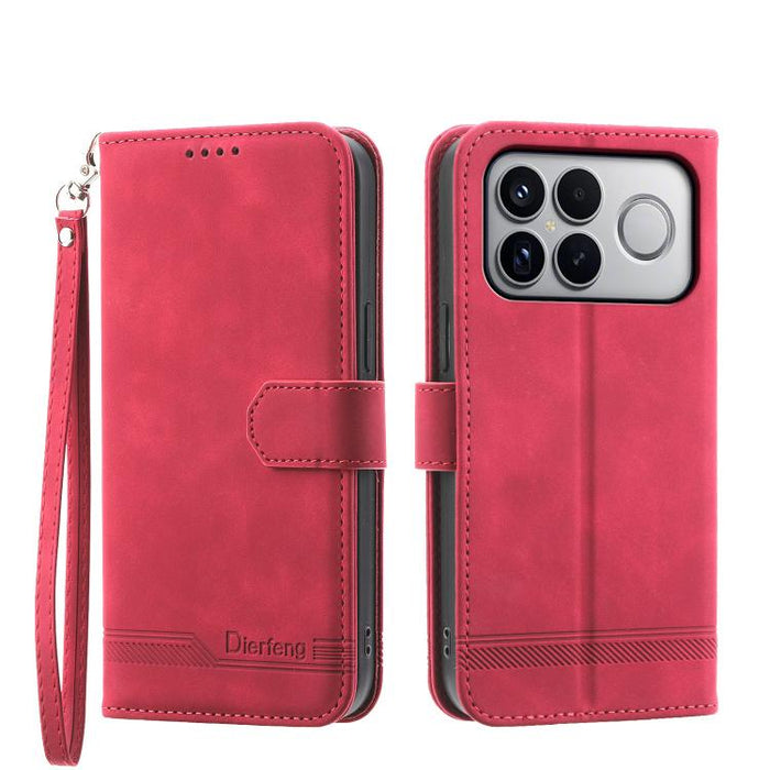 Funda para teléfono de piel sintética y TPU Dream Line de Dierfeng, For Redmi A7 Pro 4G / 5G 171mm / Poco C85x 5G, For Redmi 15a 5G, For Redmi Turbo 5 Max 5G / Poco X8 Pro Max 5G, For Redmi Note 15 Pro+ 5G 163.3mm / Poco M8 Pro 5G                      ...