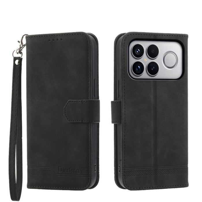 Funda para teléfono de piel sintética y TPU Dream Line de Dierfeng, For Redmi A7 Pro 4G / 5G 171mm / Poco C85x 5G, For Redmi 15a 5G, For Redmi Turbo 5 Max 5G / Poco X8 Pro Max 5G, For Redmi Note 15 Pro+ 5G 163.3mm / Poco M8 Pro 5G                      ...