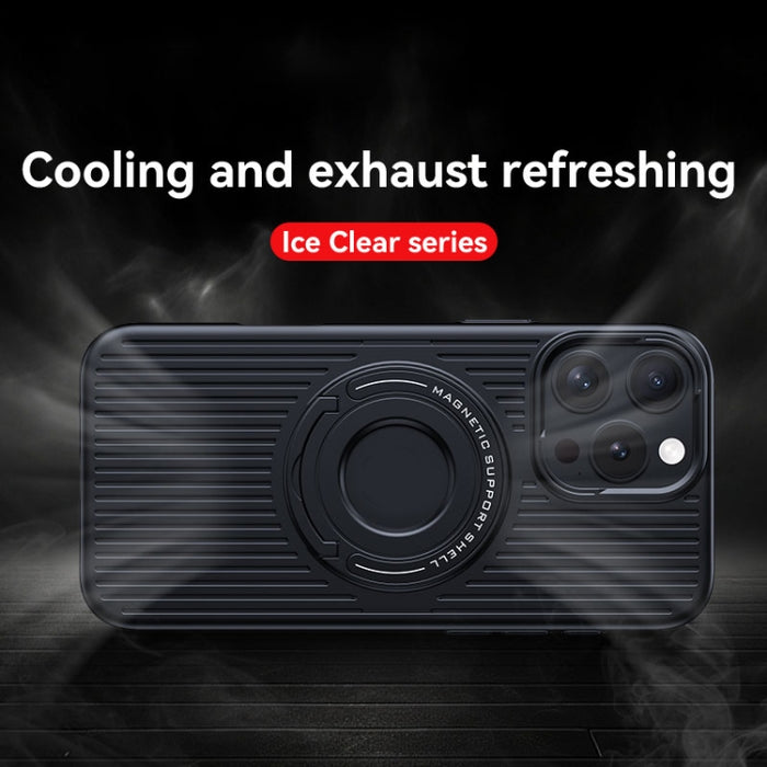Estuche para teléfono magnético con refrigeración MagSafe y soporte para carrito, For iPhone 17 Pro Max, For iPhone 17 Pro, For iPhone 17, For iPhone Air, For iPhone 16 Pro Max, For iPhone 16 Pro, For iPhone 16