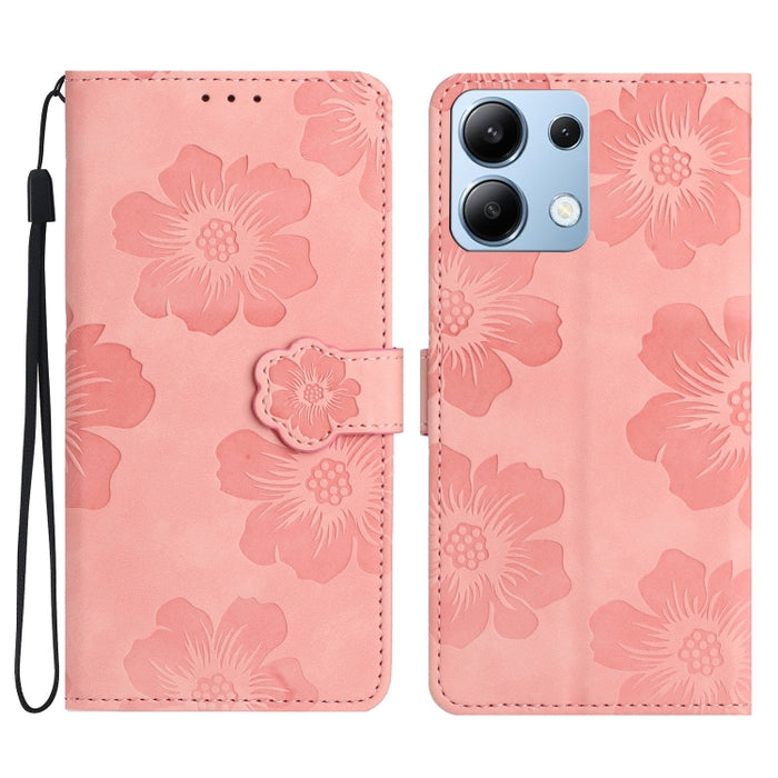 Funda de cuero para teléfono con estampado de flores en relieve, For Redmi K90 Pro Max/Poco F8 Ultra, For Redmi K90/Poco F8 Pro, For Redmi 15C 5G/4G EU 173mm/Poco C85 5G, For Redmi 15 5G Global/15 4G SEA 169.5, For Redmi 15 5G / 4G EU 171mm            ...