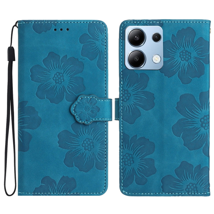 Funda de cuero para teléfono con estampado de flores en relieve, For Redmi K90 Pro Max/Poco F8 Ultra, For Redmi K90/Poco F8 Pro, For Redmi 15C 5G/4G EU 173mm/Poco C85 5G, For Redmi 15 5G Global/15 4G SEA 169.5, For Redmi 15 5G / 4G EU 171mm            ...