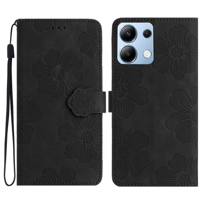 Funda de cuero para teléfono con estampado de flores en relieve, For Redmi K90 Pro Max/Poco F8 Ultra, For Redmi K90/Poco F8 Pro, For Redmi 15C 5G/4G EU 173mm/Poco C85 5G, For Redmi 15 5G Global/15 4G SEA 169.5, For Redmi 15 5G / 4G EU 171mm            ...