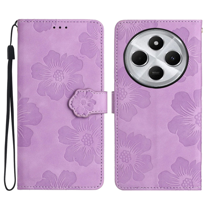Funda de cuero para teléfono con estampado de flores en relieve, For Redmi K90 Pro Max/Poco F8 Ultra, For Redmi K90/Poco F8 Pro, For Redmi 15C 5G/4G EU 173mm/Poco C85 5G, For Redmi 15 5G Global/15 4G SEA 169.5, For Redmi 15 5G / 4G EU 171mm            ...