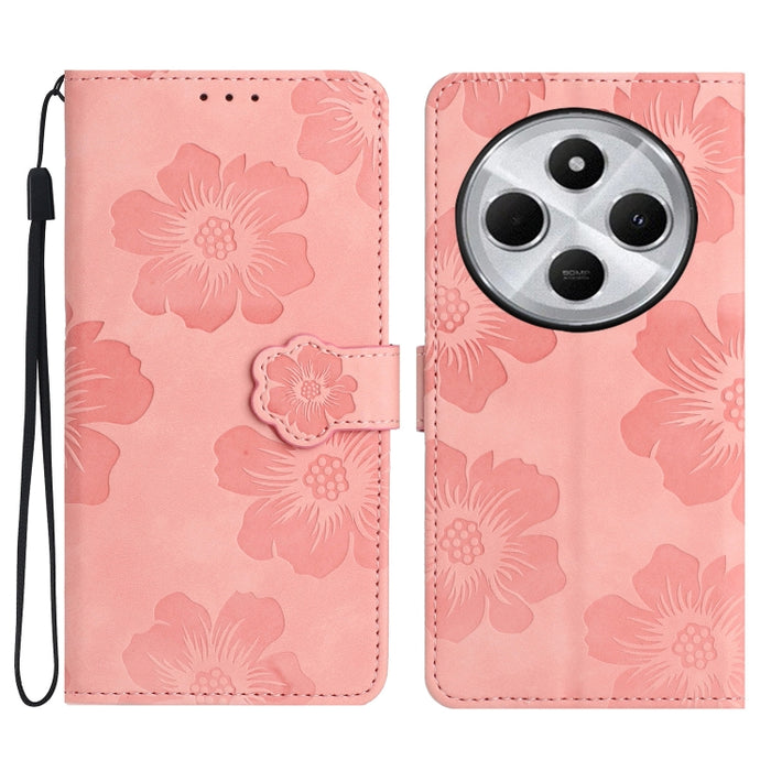 Funda de cuero para teléfono con estampado de flores en relieve, For Redmi K90 Pro Max/Poco F8 Ultra, For Redmi K90/Poco F8 Pro, For Redmi 15C 5G/4G EU 173mm/Poco C85 5G, For Redmi 15 5G Global/15 4G SEA 169.5, For Redmi 15 5G / 4G EU 171mm            ...