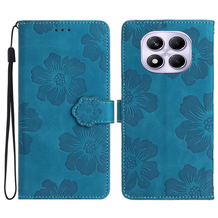 Funda de cuero para teléfono con estampado de flores en relieve, For Redmi K90 Pro Max/Poco F8 Ultra, For Redmi K90/Poco F8 Pro, For Redmi 15C 5G/4G EU 173mm/Poco C85 5G, For Redmi 15 5G Global/15 4G SEA 169.5, For Redmi 15 5G / 4G EU 171mm            ...