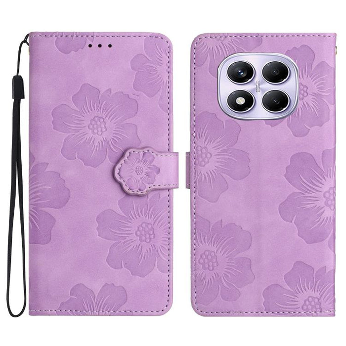 Funda de cuero para teléfono con estampado de flores en relieve, For Redmi K90 Pro Max/Poco F8 Ultra, For Redmi K90/Poco F8 Pro, For Redmi 15C 5G/4G EU 173mm/Poco C85 5G, For Redmi 15 5G Global/15 4G SEA 169.5, For Redmi 15 5G / 4G EU 171mm            ...
