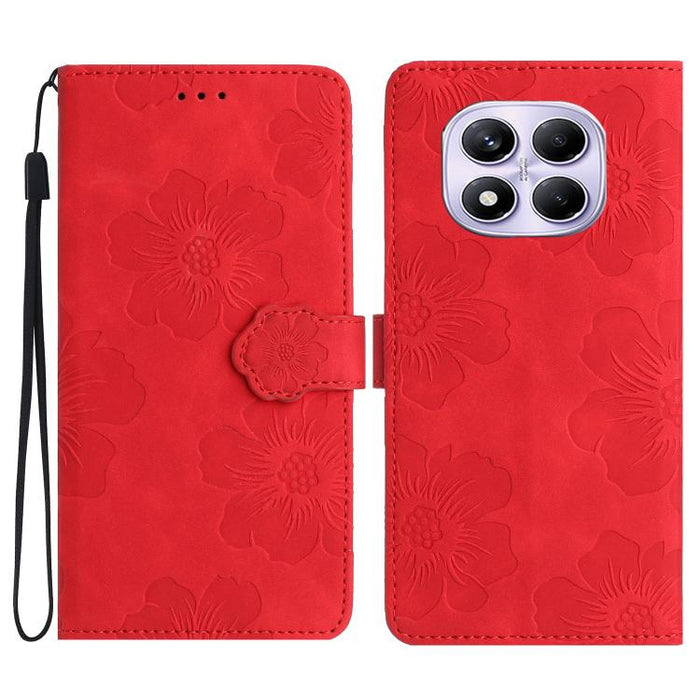 Funda de cuero para teléfono con estampado de flores en relieve, For Redmi K90 Pro Max/Poco F8 Ultra, For Redmi K90/Poco F8 Pro, For Redmi 15C 5G/4G EU 173mm/Poco C85 5G, For Redmi 15 5G Global/15 4G SEA 169.5, For Redmi 15 5G / 4G EU 171mm            ...