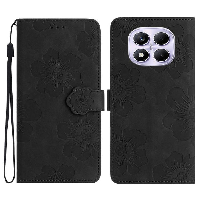 Funda de cuero para teléfono con estampado de flores en relieve, For Redmi K90 Pro Max/Poco F8 Ultra, For Redmi K90/Poco F8 Pro, For Redmi 15C 5G/4G EU 173mm/Poco C85 5G, For Redmi 15 5G Global/15 4G SEA 169.5, For Redmi 15 5G / 4G EU 171mm            ...