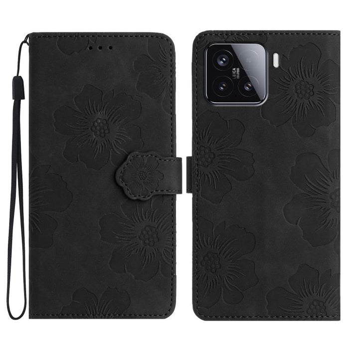 Funda de cuero para teléfono con estampado de flores en relieve, For Redmi K90 Pro Max/Poco F8 Ultra, For Redmi K90/Poco F8 Pro, For Redmi 15C 5G/4G EU 173mm/Poco C85 5G, For Redmi 15 5G Global/15 4G SEA 169.5, For Redmi 15 5G / 4G EU 171mm            ...