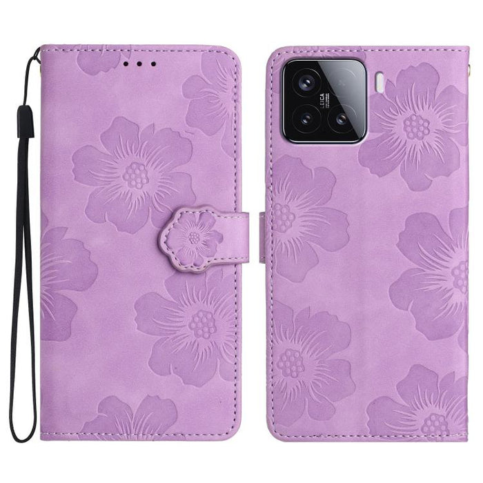 Funda de cuero para teléfono con estampado de flores en relieve, For Redmi K90 Pro Max/Poco F8 Ultra, For Redmi K90/Poco F8 Pro, For Redmi 15C 5G/4G EU 173mm/Poco C85 5G, For Redmi 15 5G Global/15 4G SEA 169.5, For Redmi 15 5G / 4G EU 171mm            ...
