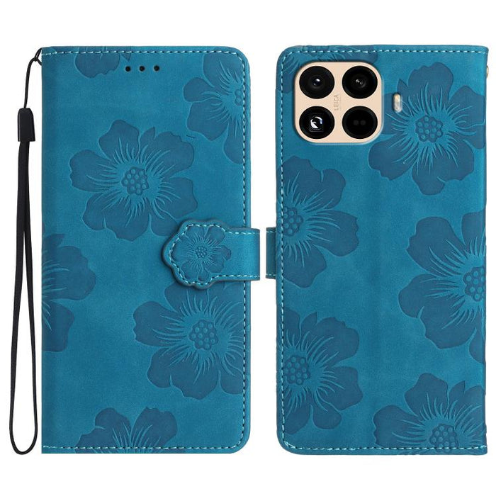 Funda de cuero para teléfono con estampado de flores en relieve, For Redmi K90 Pro Max/Poco F8 Ultra, For Redmi K90/Poco F8 Pro, For Redmi 15C 5G/4G EU 173mm/Poco C85 5G, For Redmi 15 5G Global/15 4G SEA 169.5, For Redmi 15 5G / 4G EU 171mm            ...