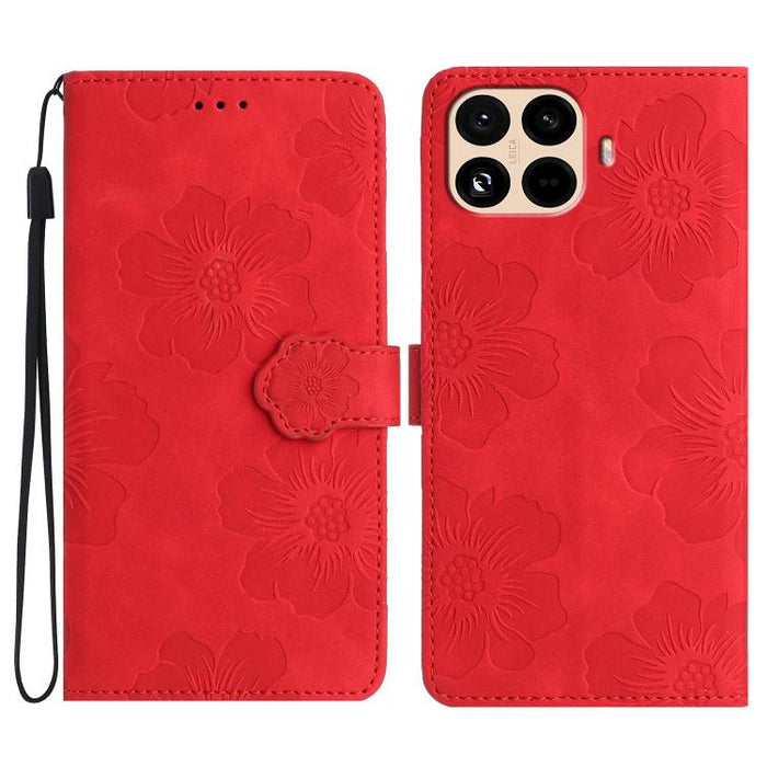 Funda de cuero para teléfono con estampado de flores en relieve, For Redmi K90 Pro Max/Poco F8 Ultra, For Redmi K90/Poco F8 Pro, For Redmi 15C 5G/4G EU 173mm/Poco C85 5G, For Redmi 15 5G Global/15 4G SEA 169.5, For Redmi 15 5G / 4G EU 171mm            ...