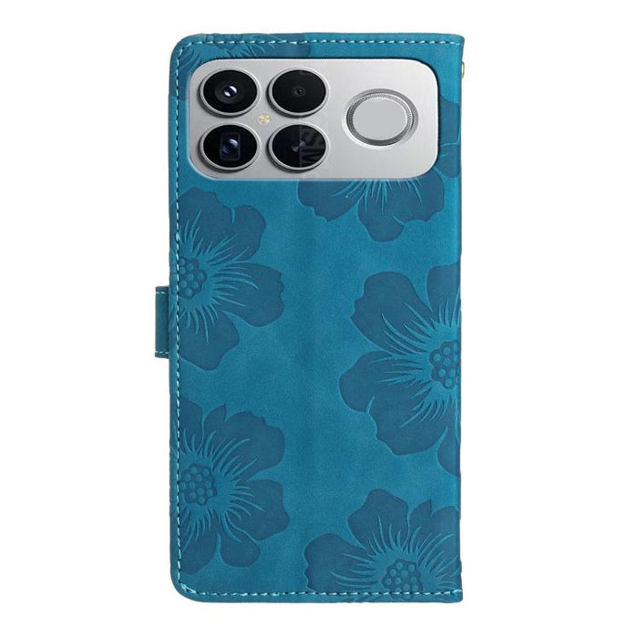 Funda de cuero para teléfono con estampado de flores en relieve, For Redmi K90 Pro Max/Poco F8 Ultra, For Redmi K90/Poco F8 Pro, For Redmi 15C 5G/4G EU 173mm/Poco C85 5G, For Redmi 15 5G Global/15 4G SEA 169.5, For Redmi 15 5G / 4G EU 171mm            ...