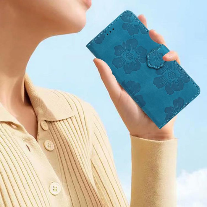 Funda de cuero para teléfono con estampado de flores en relieve, For Redmi K90 Pro Max/Poco F8 Ultra, For Redmi K90/Poco F8 Pro, For Redmi 15C 5G/4G EU 173mm/Poco C85 5G, For Redmi 15 5G Global/15 4G SEA 169.5, For Redmi 15 5G / 4G EU 171mm            ...