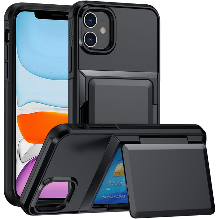 Estuche para teléfono con ranura para tarjeta, For iPhone 12 Pro Max, For iPhone 11 Pro Max, For iPhone 11, For iPhone 11 Pro