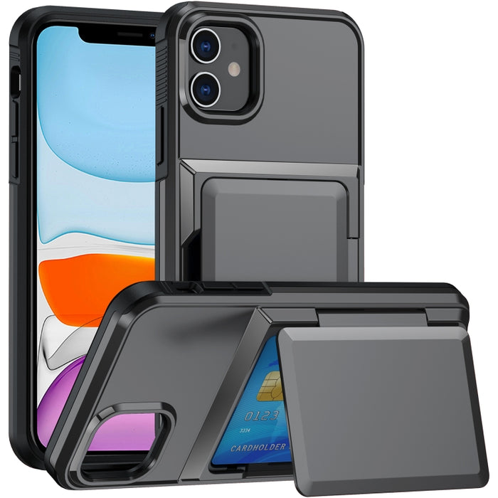 Estuche para teléfono con ranura para tarjeta, For iPhone 12 Pro Max, For iPhone 11 Pro Max, For iPhone 11, For iPhone 11 Pro