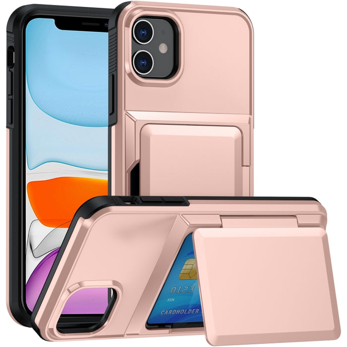 Estuche para teléfono con ranura para tarjeta, For iPhone 12 Pro Max, For iPhone 11 Pro Max, For iPhone 11, For iPhone 11 Pro