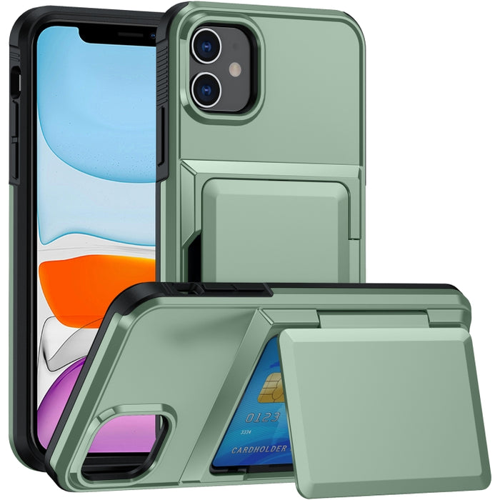 Estuche para teléfono con ranura para tarjeta, For iPhone 12 Pro Max, For iPhone 11 Pro Max, For iPhone 11, For iPhone 11 Pro