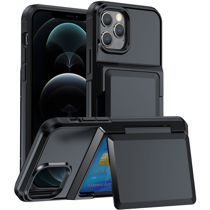 Estuche para teléfono con ranura para tarjeta, For iPhone 12 Pro Max, For iPhone 11 Pro Max, For iPhone 11, For iPhone 11 Pro