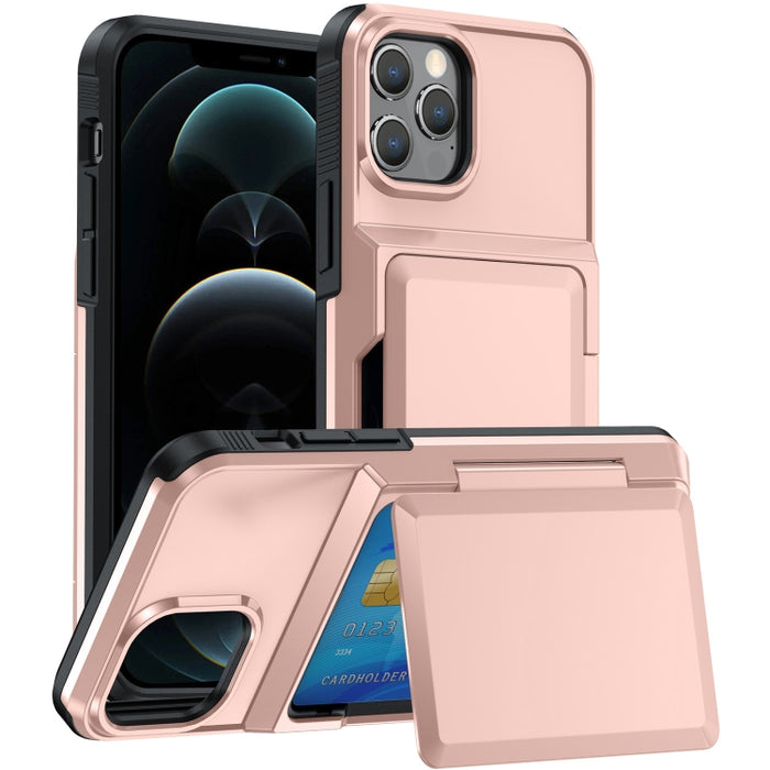 Estuche para teléfono con ranura para tarjeta, For iPhone 12 Pro Max, For iPhone 11 Pro Max, For iPhone 11, For iPhone 11 Pro