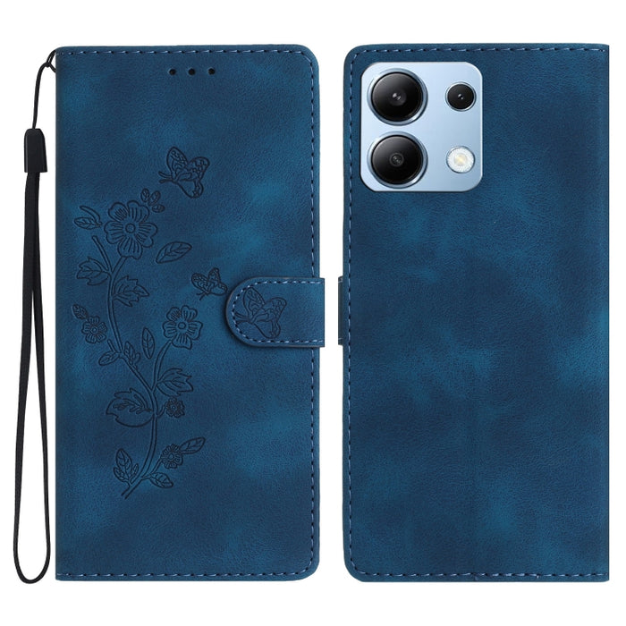 Funda de cuero para teléfono con estampado de flores y mariposas, For Redmi K90 Pro Max/Poco F8 Ultra, For Redmi K90/Poco F8 Pro, For Redmi 15C 5G/4G EU 173mm, For Redmi 15 5G / 4G EU 171mm, For Redmi 15C 5G/4G Global 171mm, For Redmi 15T Pro 5G       ...