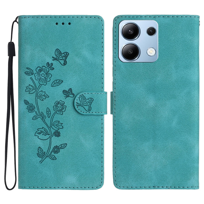 Funda de cuero para teléfono con estampado de flores y mariposas, For Redmi K90 Pro Max/Poco F8 Ultra, For Redmi K90/Poco F8 Pro, For Redmi 15C 5G/4G EU 173mm, For Redmi 15 5G / 4G EU 171mm, For Redmi 15C 5G/4G Global 171mm, For Redmi 15T Pro 5G       ...