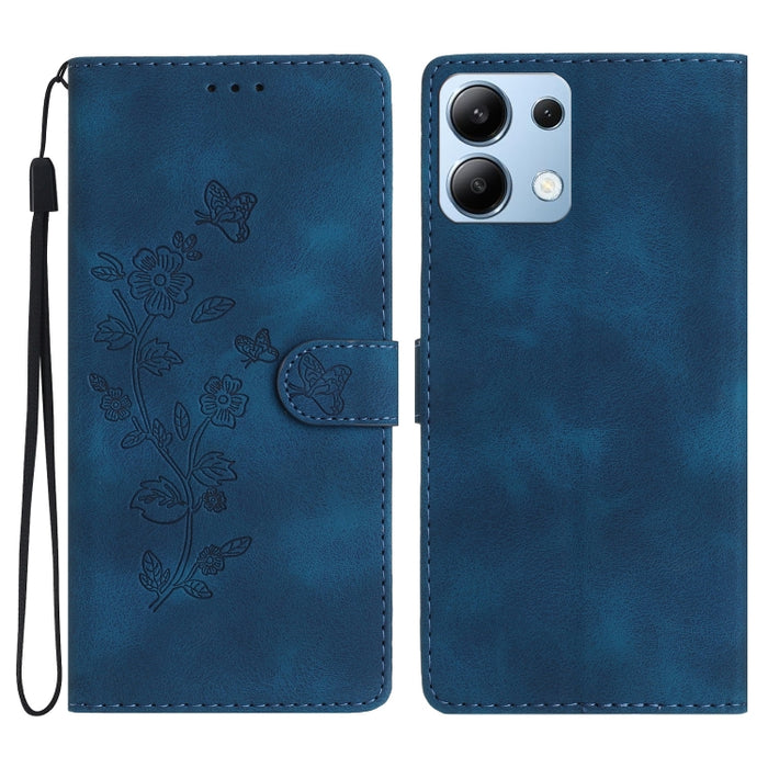 Funda de cuero para teléfono con estampado de flores y mariposas, For Redmi K90 Pro Max/Poco F8 Ultra, For Redmi K90/Poco F8 Pro, For Redmi 15C 5G/4G EU 173mm, For Redmi 15 5G / 4G EU 171mm, For Redmi 15C 5G/4G Global 171mm, For Redmi 15T Pro 5G       ...