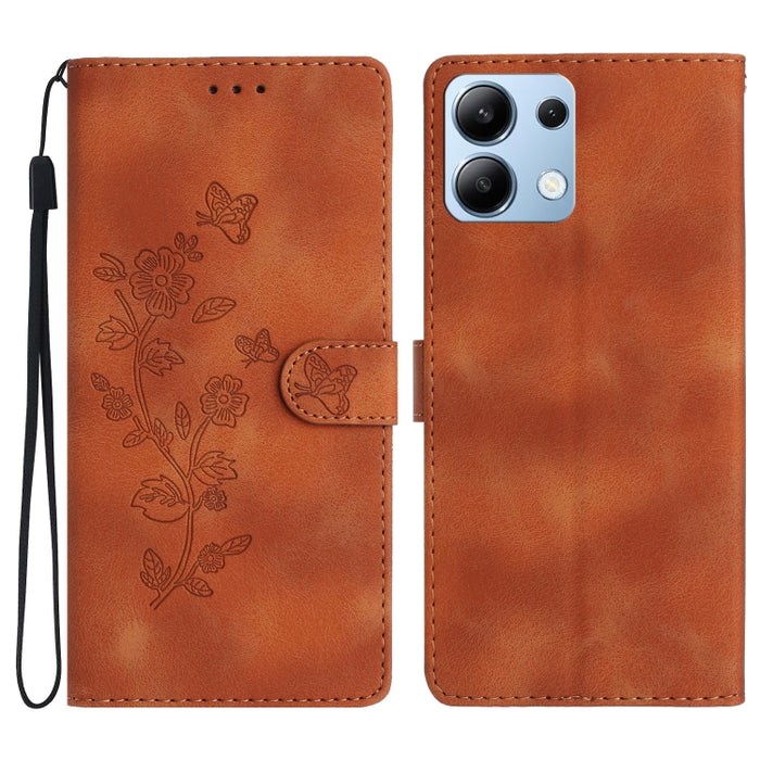 Funda de cuero para teléfono con estampado de flores y mariposas, For Redmi K90 Pro Max/Poco F8 Ultra, For Redmi K90/Poco F8 Pro, For Redmi 15C 5G/4G EU 173mm, For Redmi 15 5G / 4G EU 171mm, For Redmi 15C 5G/4G Global 171mm, For Redmi 15T Pro 5G       ...