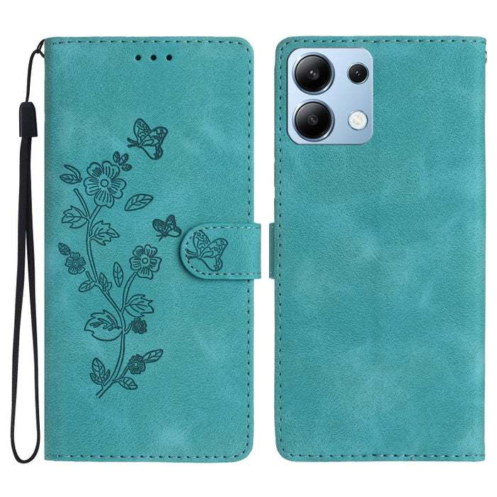 Funda de cuero para teléfono con estampado de flores y mariposas, For Redmi K90 Pro Max/Poco F8 Ultra, For Redmi K90/Poco F8 Pro, For Redmi 15C 5G/4G EU 173mm, For Redmi 15 5G / 4G EU 171mm, For Redmi 15C 5G/4G Global 171mm, For Redmi 15T Pro 5G       ...