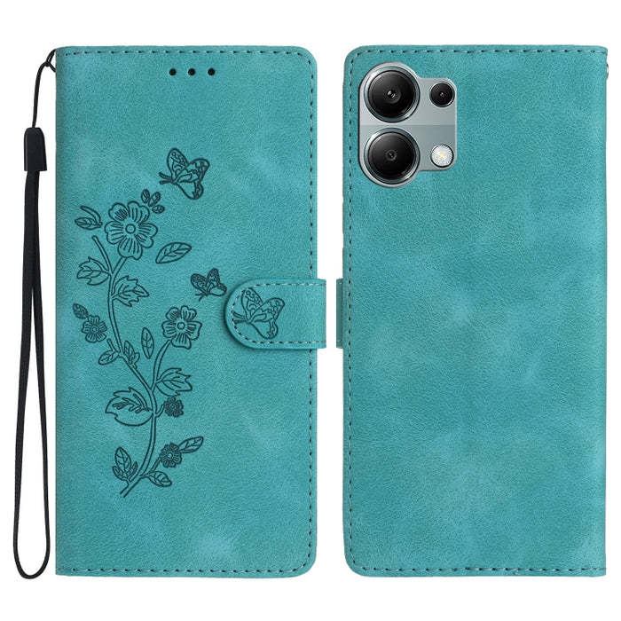 Funda de cuero para teléfono con estampado de flores y mariposas, For Redmi K90 Pro Max/Poco F8 Ultra, For Redmi K90/Poco F8 Pro, For Redmi 15C 5G/4G EU 173mm, For Redmi 15 5G / 4G EU 171mm, For Redmi 15C 5G/4G Global 171mm, For Redmi 15T Pro 5G       ...