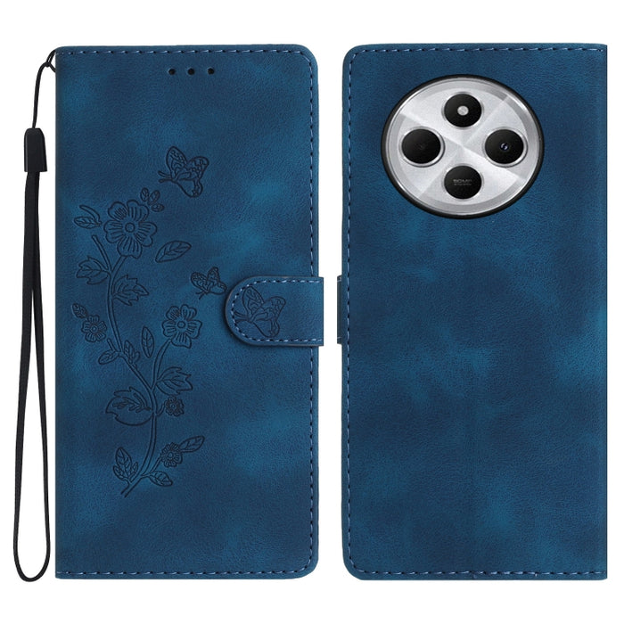 Funda de cuero para teléfono con estampado de flores y mariposas, For Redmi K90 Pro Max/Poco F8 Ultra, For Redmi K90/Poco F8 Pro, For Redmi 15C 5G/4G EU 173mm, For Redmi 15 5G / 4G EU 171mm, For Redmi 15C 5G/4G Global 171mm, For Redmi 15T Pro 5G       ...
