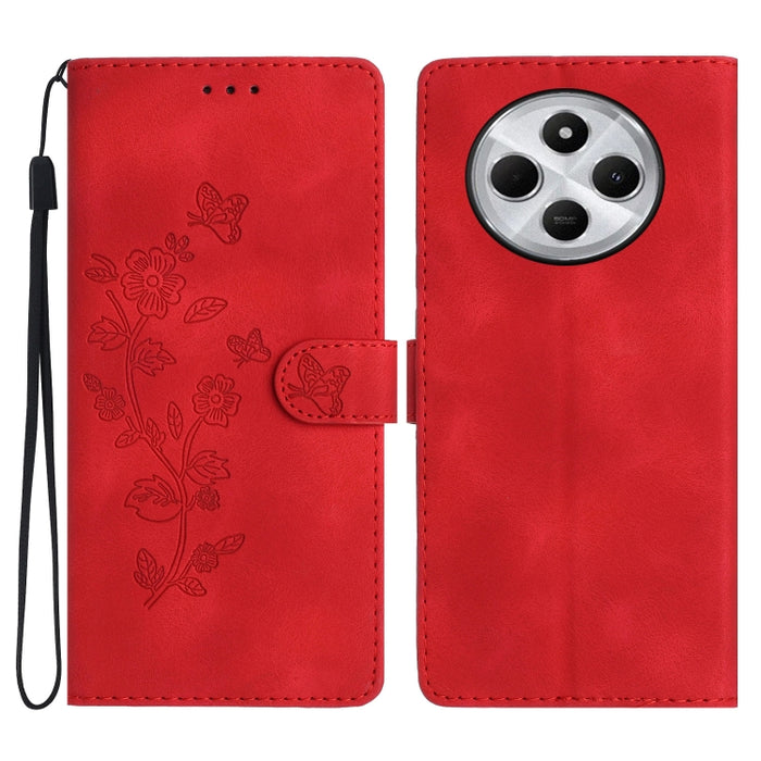 Funda de cuero para teléfono con estampado de flores y mariposas, For Redmi K90 Pro Max/Poco F8 Ultra, For Redmi K90/Poco F8 Pro, For Redmi 15C 5G/4G EU 173mm, For Redmi 15 5G / 4G EU 171mm, For Redmi 15C 5G/4G Global 171mm, For Redmi 15T Pro 5G       ...
