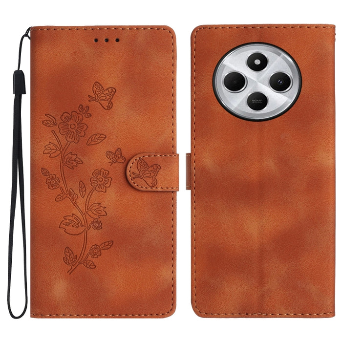 Funda de cuero para teléfono con estampado de flores y mariposas, For Redmi K90 Pro Max/Poco F8 Ultra, For Redmi K90/Poco F8 Pro, For Redmi 15C 5G/4G EU 173mm, For Redmi 15 5G / 4G EU 171mm, For Redmi 15C 5G/4G Global 171mm, For Redmi 15T Pro 5G       ...