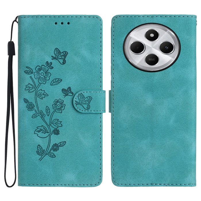 Funda de cuero para teléfono con estampado de flores y mariposas, For Redmi K90 Pro Max/Poco F8 Ultra, For Redmi K90/Poco F8 Pro, For Redmi 15C 5G/4G EU 173mm, For Redmi 15 5G / 4G EU 171mm, For Redmi 15C 5G/4G Global 171mm, For Redmi 15T Pro 5G       ...
