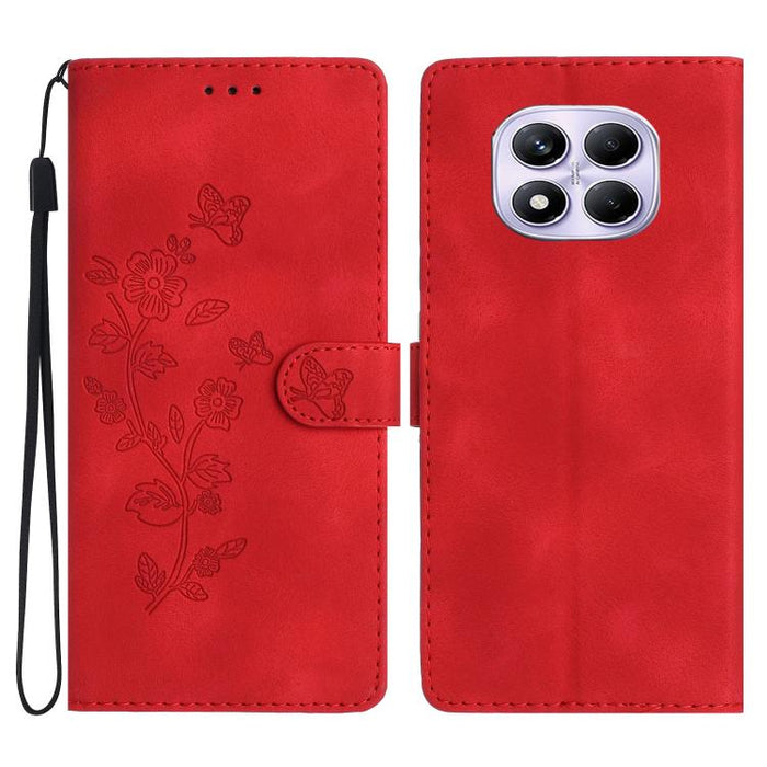 Funda de cuero para teléfono con estampado de flores y mariposas, For Redmi K90 Pro Max/Poco F8 Ultra, For Redmi K90/Poco F8 Pro, For Redmi 15C 5G/4G EU 173mm, For Redmi 15 5G / 4G EU 171mm, For Redmi 15C 5G/4G Global 171mm, For Redmi 15T Pro 5G       ...
