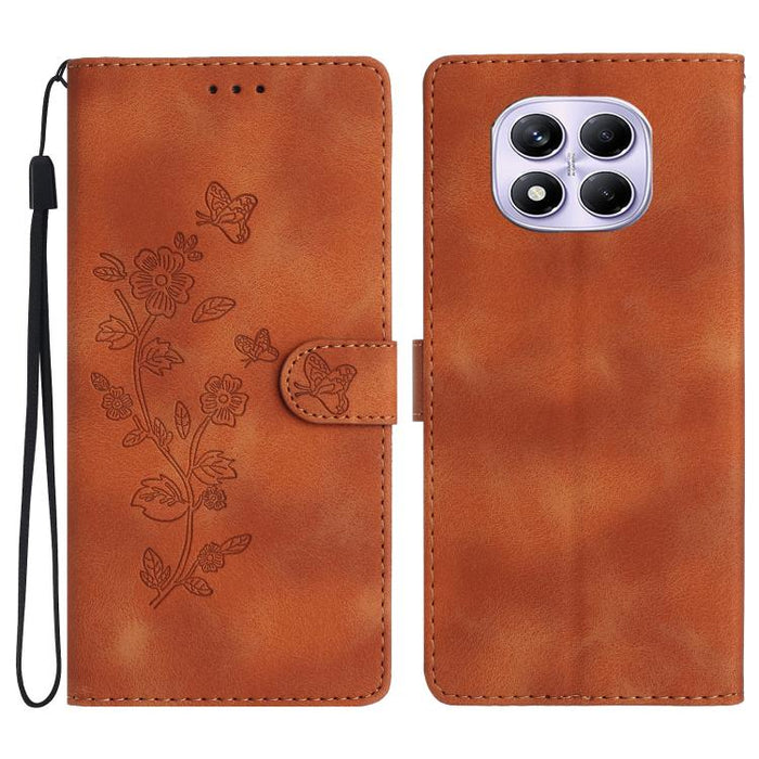 Funda de cuero para teléfono con estampado de flores y mariposas, For Redmi K90 Pro Max/Poco F8 Ultra, For Redmi K90/Poco F8 Pro, For Redmi 15C 5G/4G EU 173mm, For Redmi 15 5G / 4G EU 171mm, For Redmi 15C 5G/4G Global 171mm, For Redmi 15T Pro 5G       ...