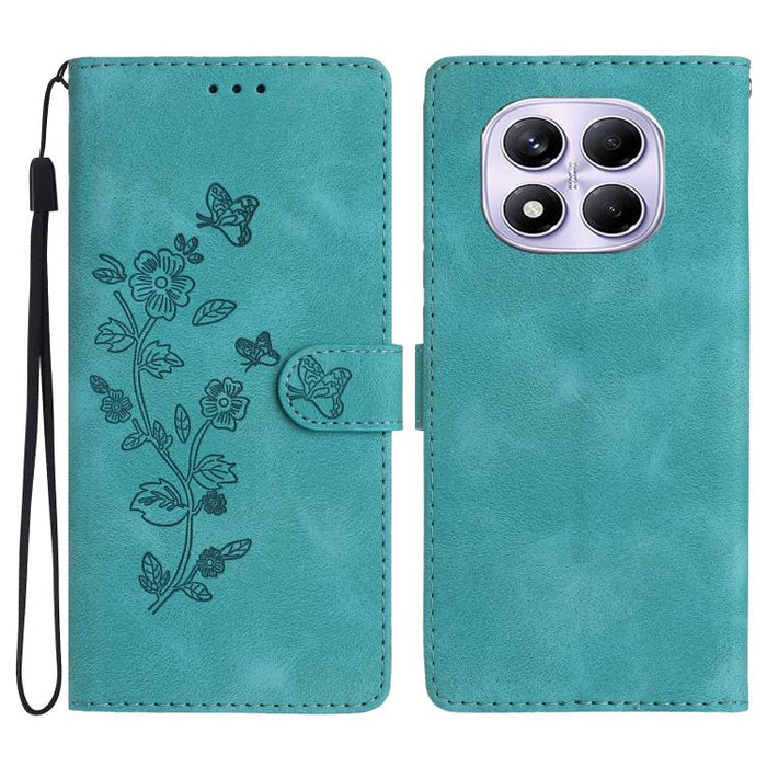 Funda de cuero para teléfono con estampado de flores y mariposas, For Redmi K90 Pro Max/Poco F8 Ultra, For Redmi K90/Poco F8 Pro, For Redmi 15C 5G/4G EU 173mm, For Redmi 15 5G / 4G EU 171mm, For Redmi 15C 5G/4G Global 171mm, For Redmi 15T Pro 5G       ...