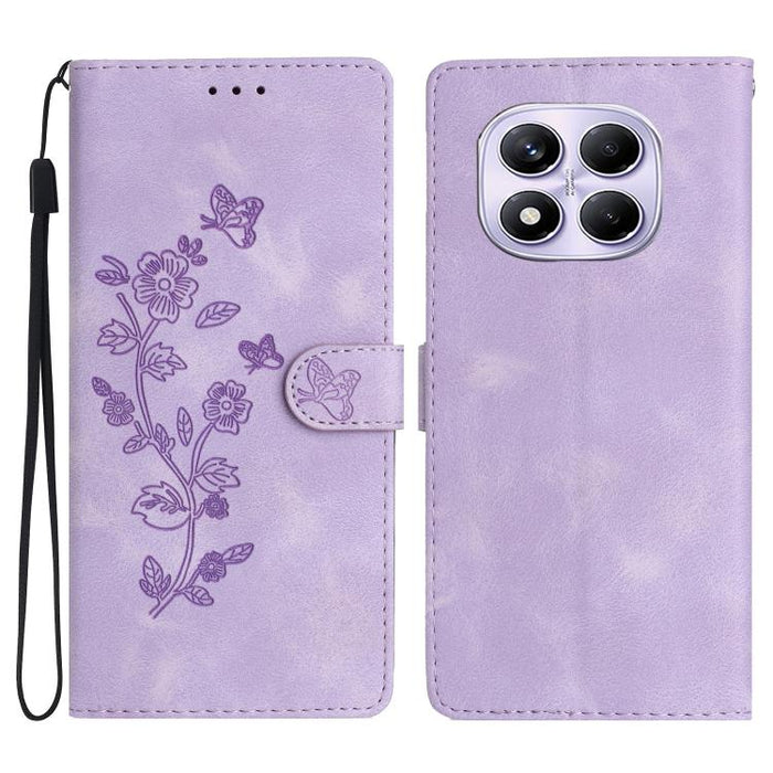 Funda de cuero para teléfono con estampado de flores y mariposas, For Redmi K90 Pro Max/Poco F8 Ultra, For Redmi K90/Poco F8 Pro, For Redmi 15C 5G/4G EU 173mm, For Redmi 15 5G / 4G EU 171mm, For Redmi 15C 5G/4G Global 171mm, For Redmi 15T Pro 5G       ...