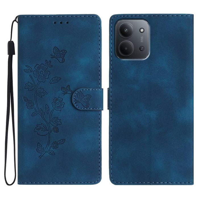 Funda de cuero para teléfono con estampado de flores y mariposas, For Redmi K90 Pro Max/Poco F8 Ultra, For Redmi K90/Poco F8 Pro, For Redmi 15C 5G/4G EU 173mm, For Redmi 15 5G / 4G EU 171mm, For Redmi 15C 5G/4G Global 171mm, For Redmi 15T Pro 5G       ...