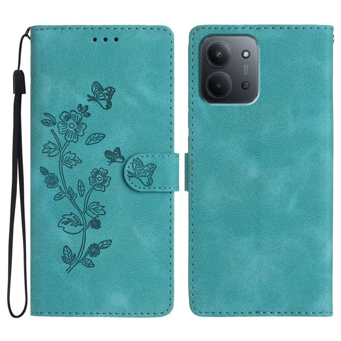 Funda de cuero para teléfono con estampado de flores y mariposas, For Redmi K90 Pro Max/Poco F8 Ultra, For Redmi K90/Poco F8 Pro, For Redmi 15C 5G/4G EU 173mm, For Redmi 15 5G / 4G EU 171mm, For Redmi 15C 5G/4G Global 171mm, For Redmi 15T Pro 5G       ...