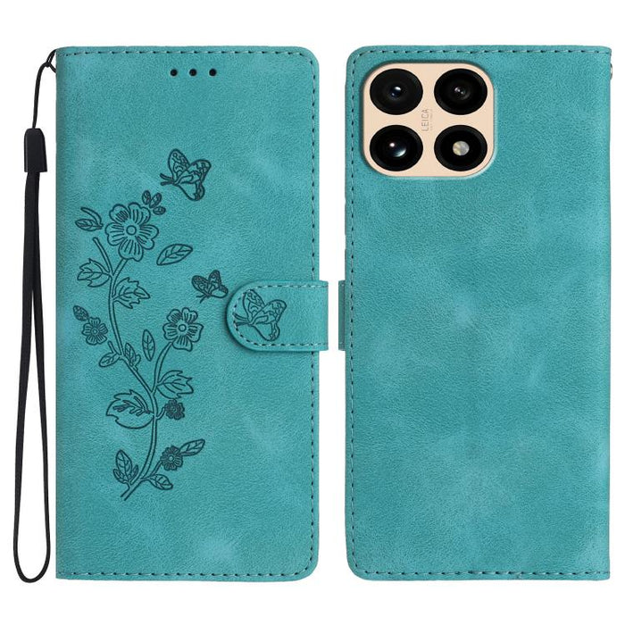 Funda de cuero para teléfono con estampado de flores y mariposas, For Redmi K90 Pro Max/Poco F8 Ultra, For Redmi K90/Poco F8 Pro, For Redmi 15C 5G/4G EU 173mm, For Redmi 15 5G / 4G EU 171mm, For Redmi 15C 5G/4G Global 171mm, For Redmi 15T Pro 5G       ...