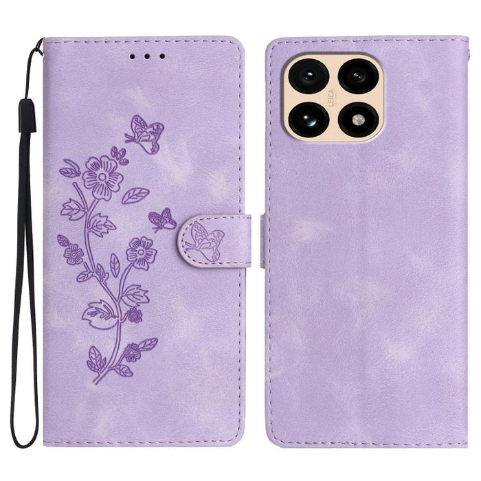 Funda de cuero para teléfono con estampado de flores y mariposas, For Redmi K90 Pro Max/Poco F8 Ultra, For Redmi K90/Poco F8 Pro, For Redmi 15C 5G/4G EU 173mm, For Redmi 15 5G / 4G EU 171mm, For Redmi 15C 5G/4G Global 171mm, For Redmi 15T Pro 5G       ...