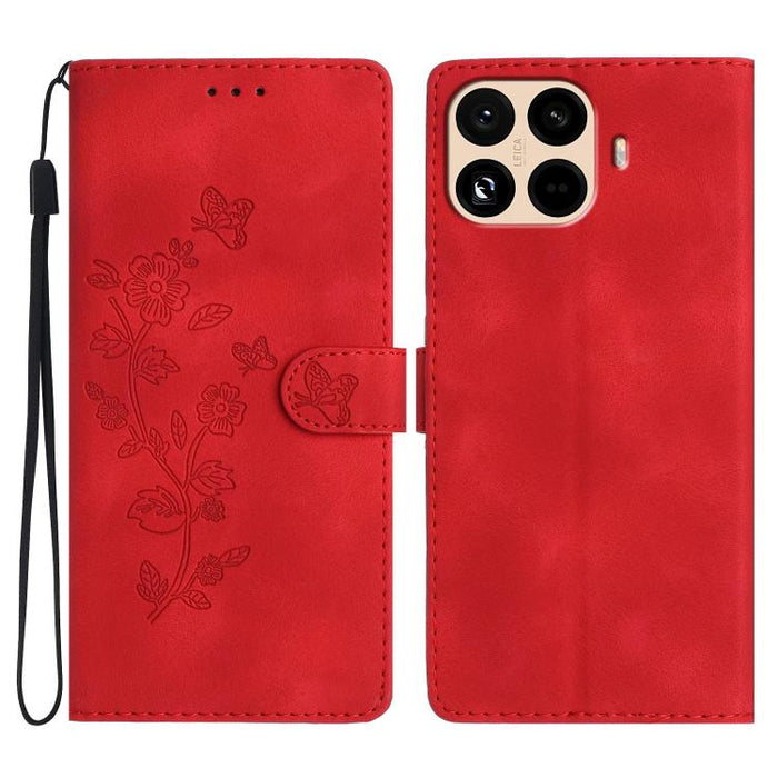 Funda de cuero para teléfono con estampado de flores y mariposas, For Redmi K90 Pro Max/Poco F8 Ultra, For Redmi K90/Poco F8 Pro, For Redmi 15C 5G/4G EU 173mm, For Redmi 15 5G / 4G EU 171mm, For Redmi 15C 5G/4G Global 171mm, For Redmi 15T Pro 5G       ...