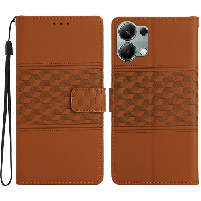 Funda de cuero para teléfono con efecto piel con relieve de diamante, For Redmi K90 Pro Max/Poco F8 Ultra, For Redmi K90/Poco F8 Pro, For Redmi 15C 5G/4G EU 173mm, For Redmi 15 5G Global/15 4G SEA 169.5, For Redmi 15 5G / 4G EU 171mm                   ...
