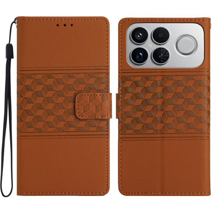 Funda de cuero para teléfono con efecto piel con relieve de diamante, For Redmi K90 Pro Max/Poco F8 Ultra, For Redmi K90/Poco F8 Pro, For Redmi 15C 5G/4G EU 173mm, For Redmi 15 5G Global/15 4G SEA 169.5, For Redmi 15 5G / 4G EU 171mm                   ...